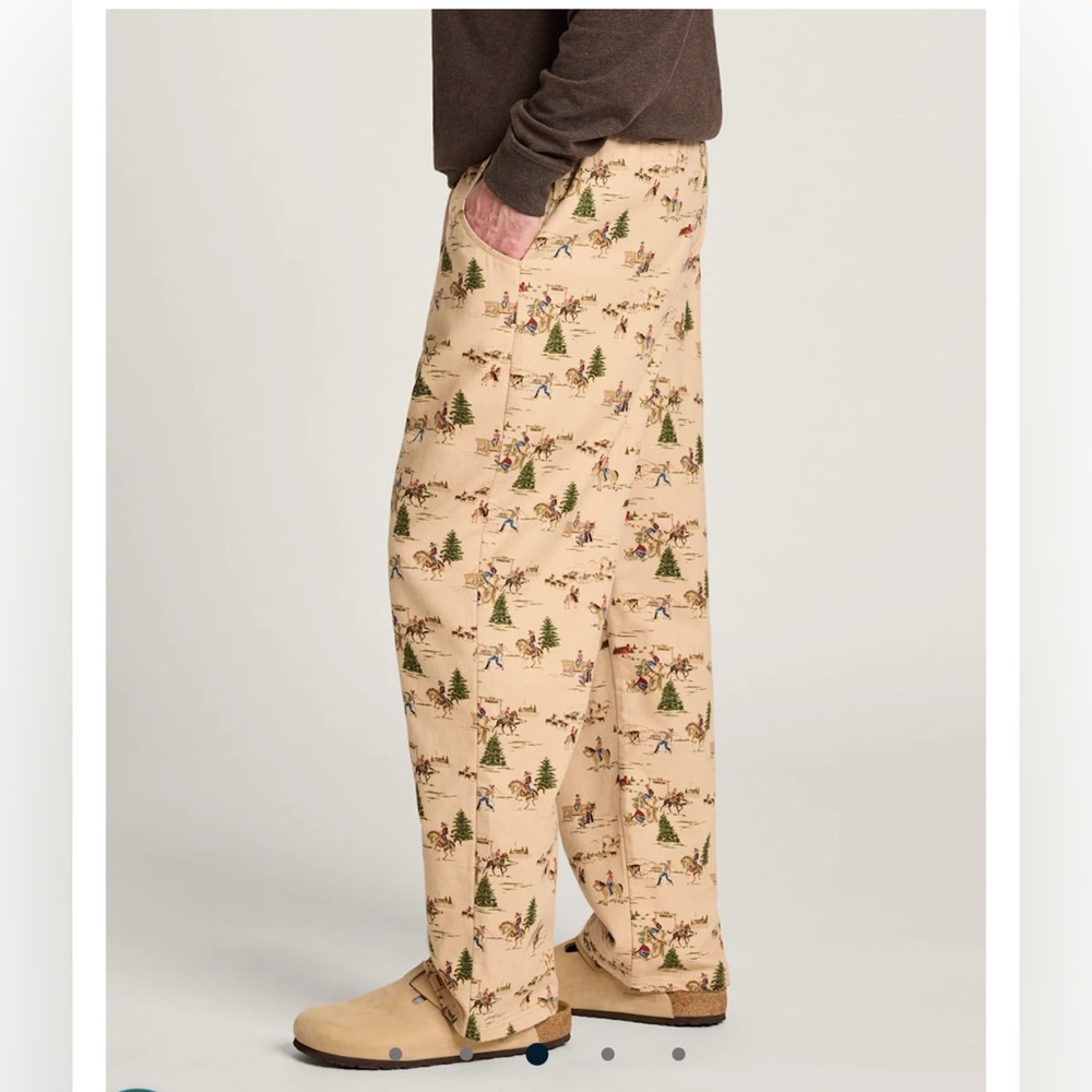 Pendleton Tan Cowboy Print Pajama Pants - Picture 3 of 4